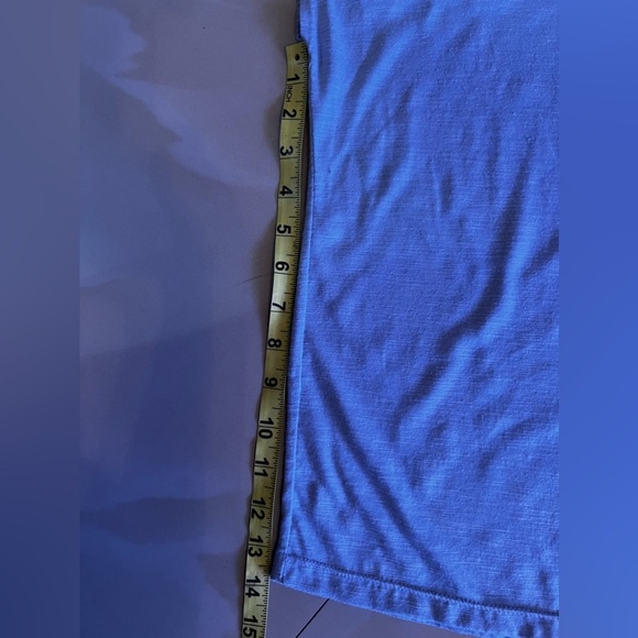 Gaiam Crossed Strap Tank Top blue/ gray Size M made in China cotton lightweight - Picture 10 of 12